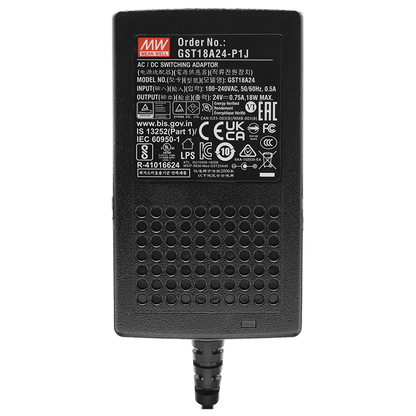 AC/DC switching adapter - 24-0.75